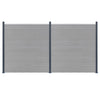 Vidaxl Zaunpfosten 3 St 185 cm Aluminium dunkelgrau