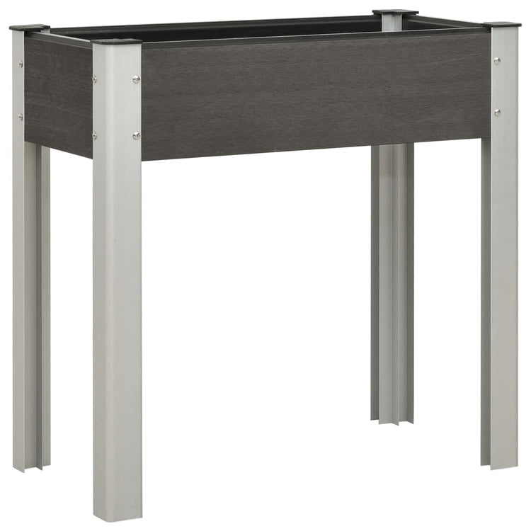 VIDAXL -Pflanzer erhöht 75 x 40 x 75 cm HKC Grau