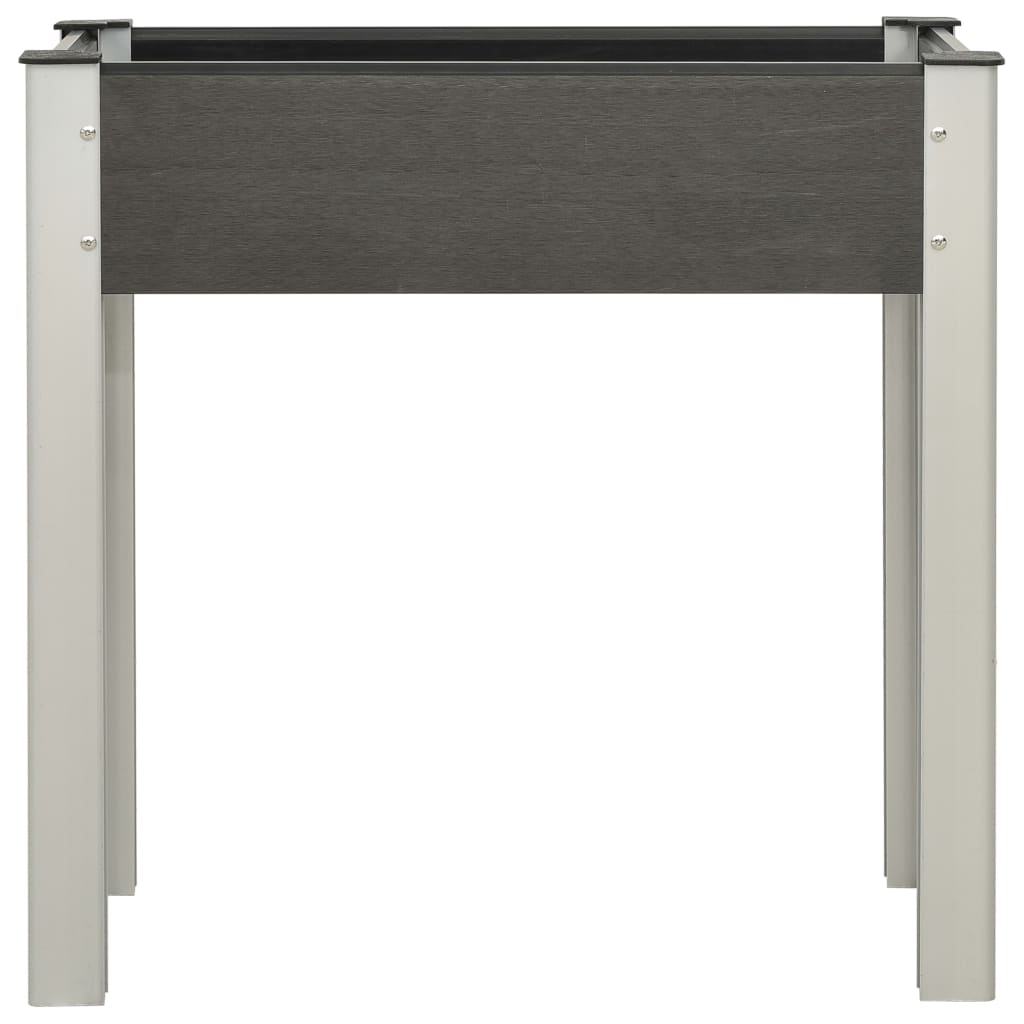 VIDAXL -Pflanzer erhöht 75 x 40 x 75 cm HKC Grau