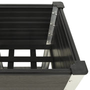 VIDAXL -Pflanzer mit Regal 50 x 50 x 90 cm HKC Grau angehoben - afbeelding 3