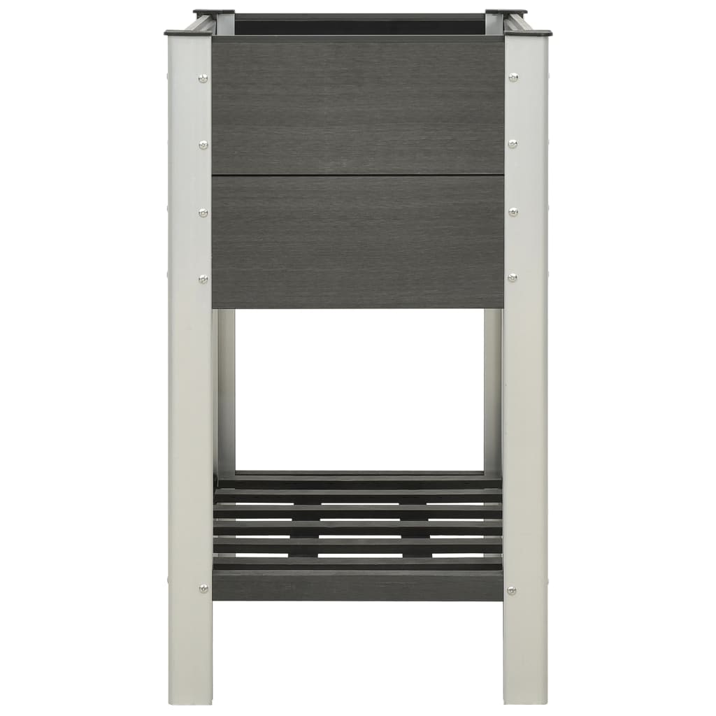 VIDAXL -Pflanzer mit Regal 75x50x90 cm HKC Gray angehoben