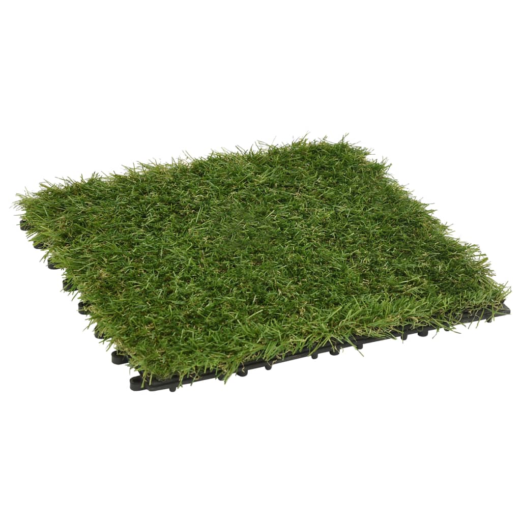 Vidaxl künstliche Grasfliesen 22 Stcs 30x30 cm Grün