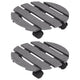 VIDAXL -Pflanzenwagen 2 PCs Ø30x7,5 cm HKC Grau