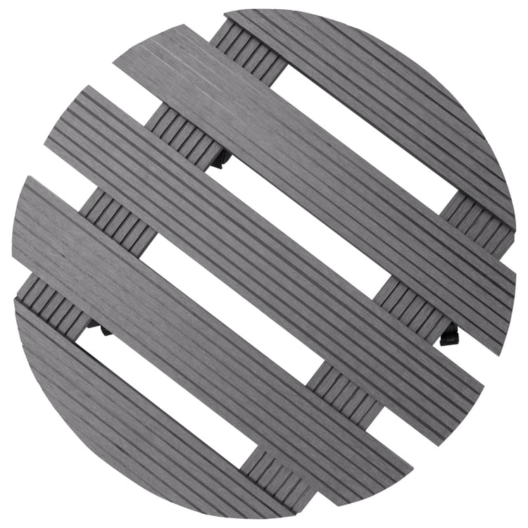 VIDAXL -Pflanzenwagen 2 PCs Ø30x7,5 cm HKC Grau