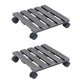 VIDAXL -Pflanzenwagen 2 PCs 30x30x7,5 cm HKC Grau