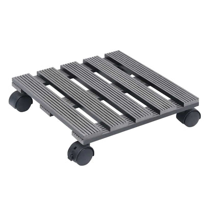VIDAXL -Pflanzenwagen 2 PCs 30x30x7,5 cm HKC Grau