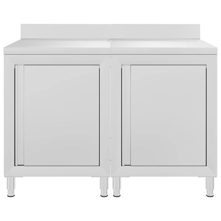 Vidaxl Worktafel Cabinet Commercial 120x60x96 cm Edelstahl