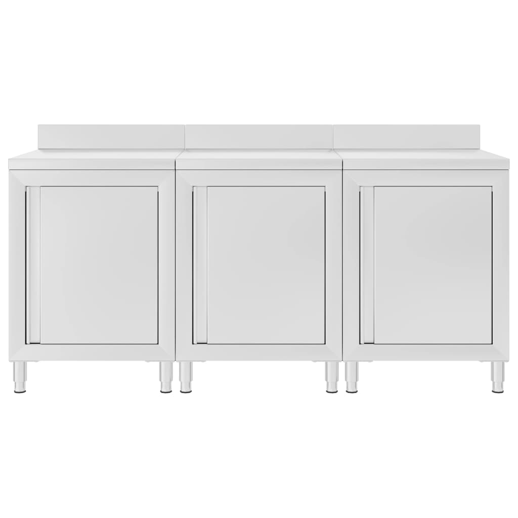 Vidaxl Worktafel Cabinet Commercial 180x60x96 cm Edelstahl