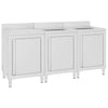 VIDAXL WASHBAIN CHING COMMERNIS 180 x 60 x 96 cm Edelstahl