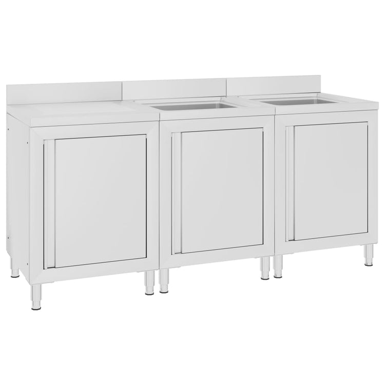 VIDAXL WASHBAIN CHING COMMERNIS 180 x 60 x 96 cm Edelstahl
