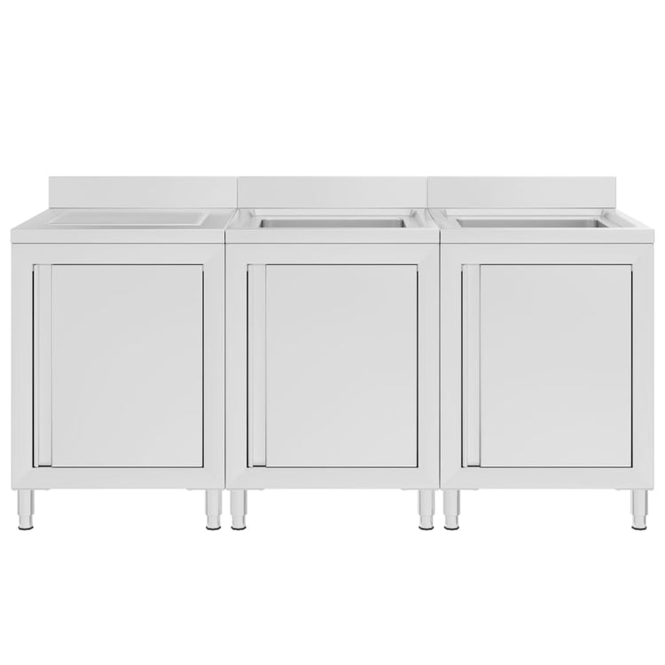 VIDAXL WASHBAIN CHING COMMERNIS 180 x 60 x 96 cm Edelstahl