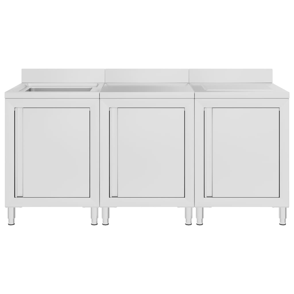 VIDAXL WASHBAIN CHING COMMERNIS 180 x 60 x 96 cm Edelstahl