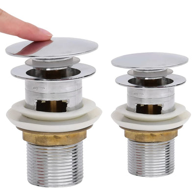 Vidaxl Drain Popup mit Überlauf 6.4x6.4x9.1 cm Chromfarben