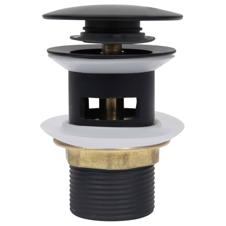 Vidaxl Drain Popup mit Überlauf 6.4x6.4x9.1 cm Schwarz