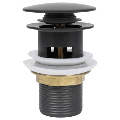 Vidaxl Drain Popup mit Überlauf 6.4x6.4x9.1 cm Grau