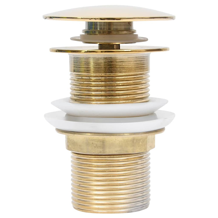 Vidaxl Drain Popup ohne Überlauf 6.4x6.4x9.1 cm Goldfarbe
