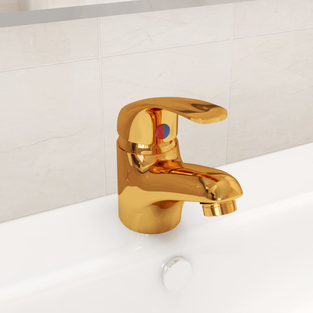 Vidaxl Mischung TAP 13x10 cm Gold gefärbt