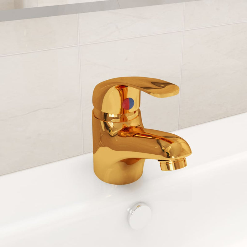 Vidaxl Mischung TAP 13x10 cm Gold gefärbt