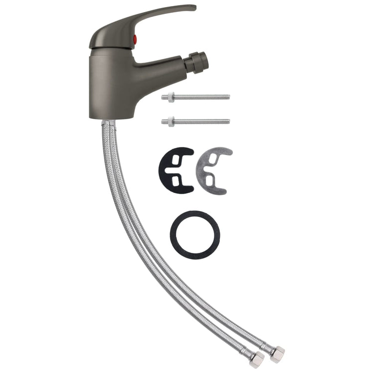 Vidaxl Bidet Ventil 13x12 cm Grau