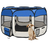 Vidaxl Hund Ren falten mit Trägertasche 110x110x58 cm blau - afbeelding 1