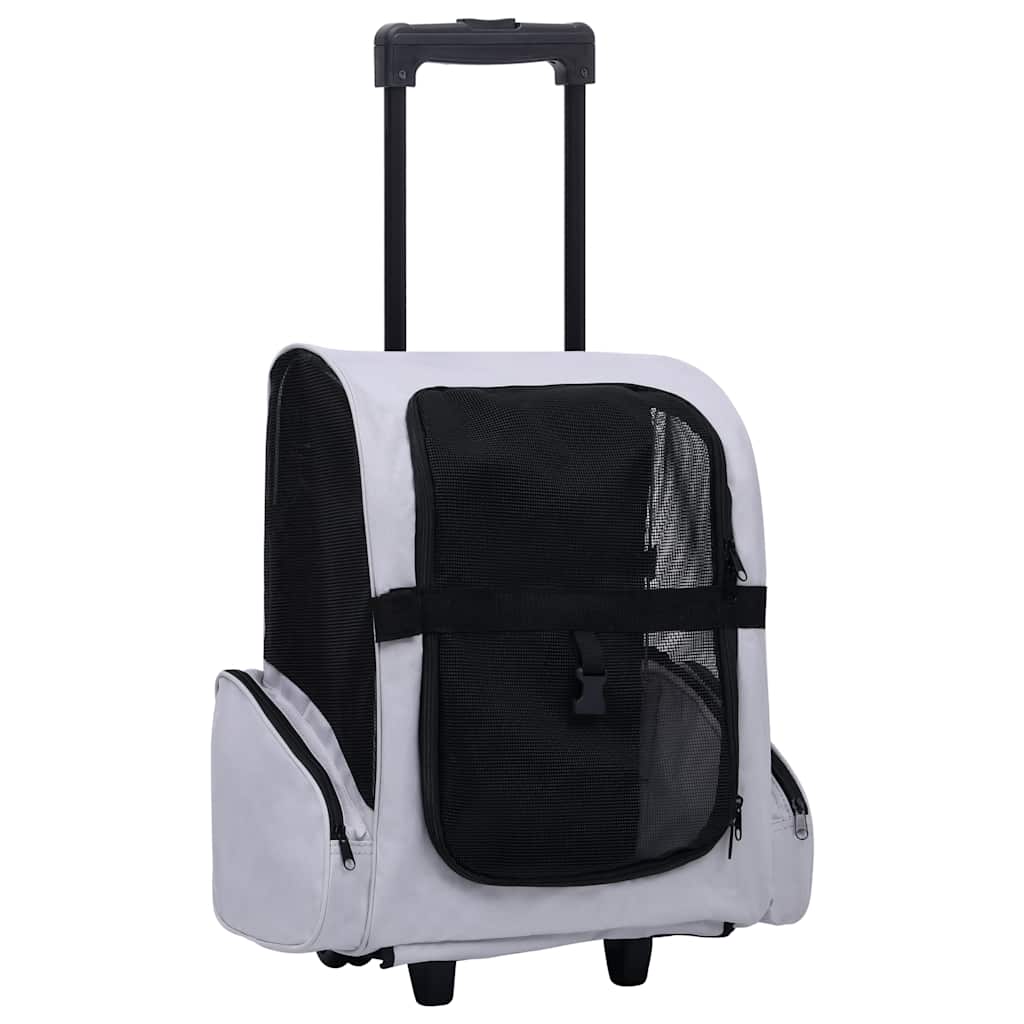 Vidaxl Pet Rolley faltbar grau