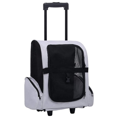 Vidaxl Pet Rolley faltbar grau
