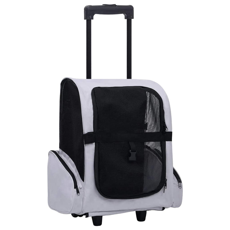 Vidaxl Pet Rolley faltbar grau