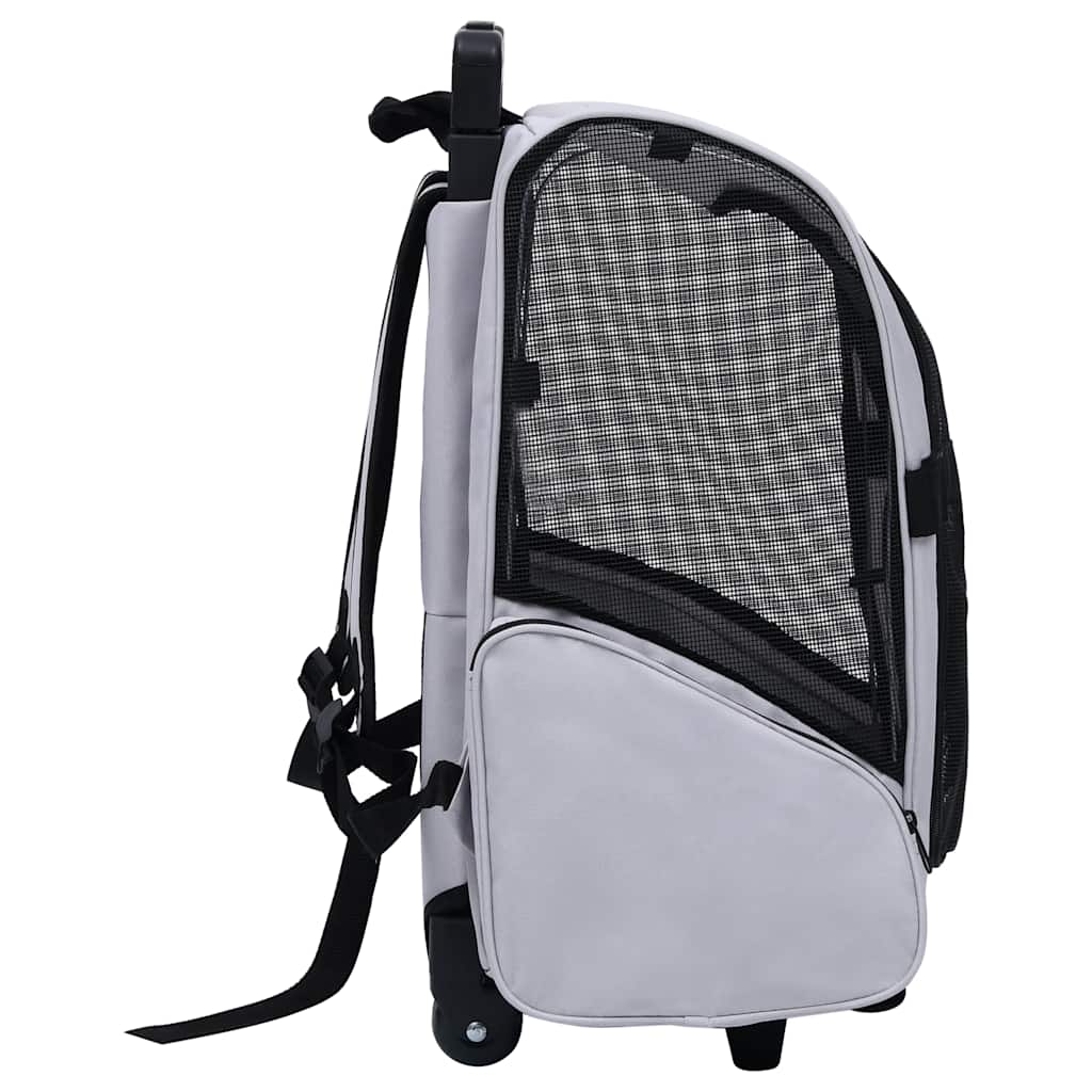 Vidaxl Pet Rolley faltbar grau