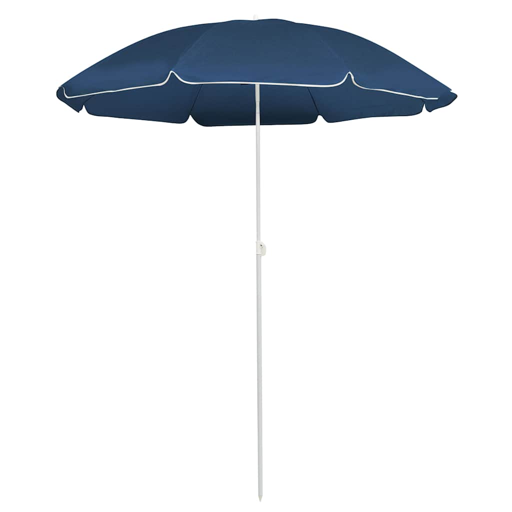 Vidaxl Sonnenschirm mit Stahlmast 180 cm blau