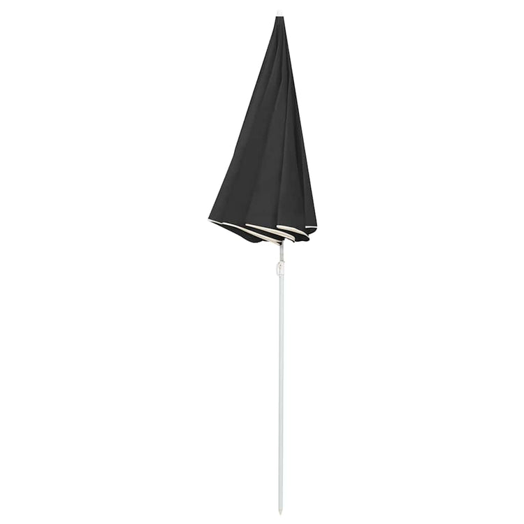VIDAXL -Parasol mit Stahlpol 180 cm Anthrazit -gelöscht