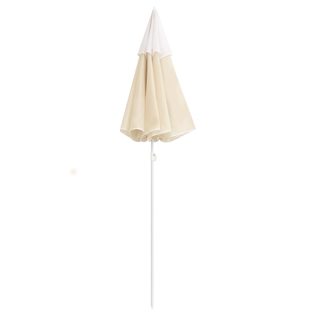 VIDAXL -Parasol mit Stahlpol 180 cm sandgeläutet