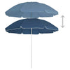 Vidaxl Sonnenschirm mit Stahlmast 180 cm blau