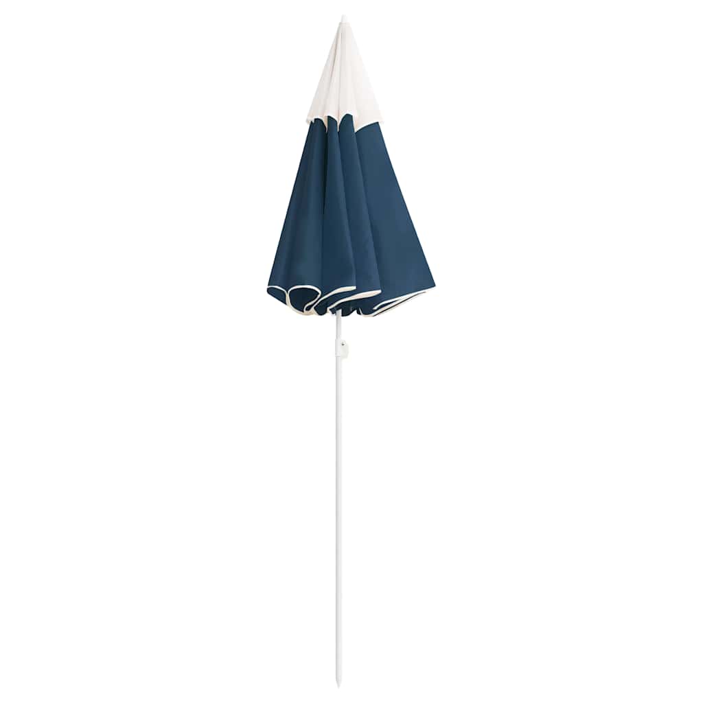 Vidaxl Sonnenschirm mit Stahlmast 180 cm blau