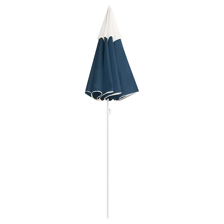 Vidaxl Sonnenschirm mit Stahlmast 180 cm blau