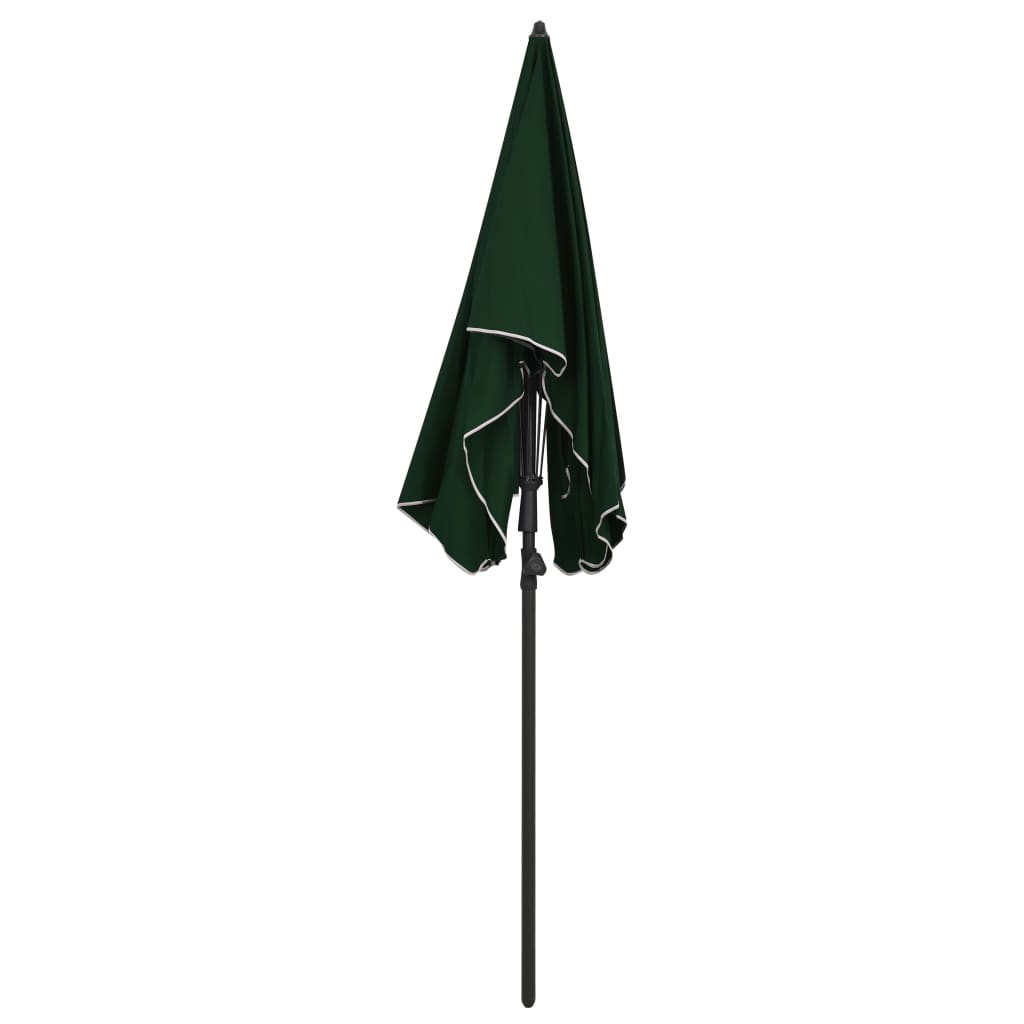Vidaxl Parasol mit Pole 200x130 cm Grün