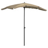 Vidaxl Parasol mit Pole 200x130 cm Taupe
