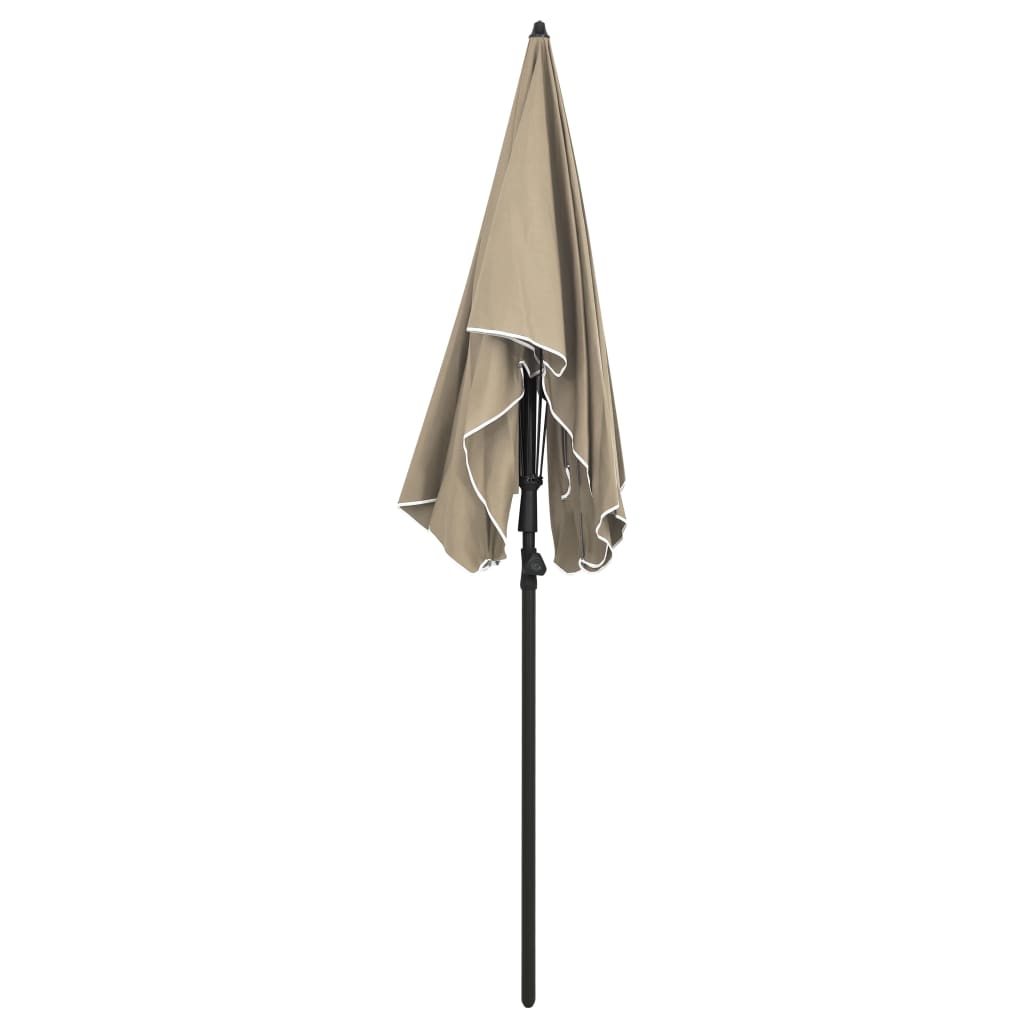 Vidaxl Parasol mit Pole 200x130 cm Taupe