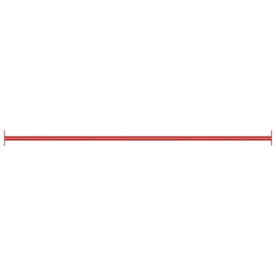 Vidaxl Rekstat 125 cm Stahlrot