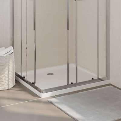 Vidaxl Duschschale rechteckige 80x90 cm Weiß