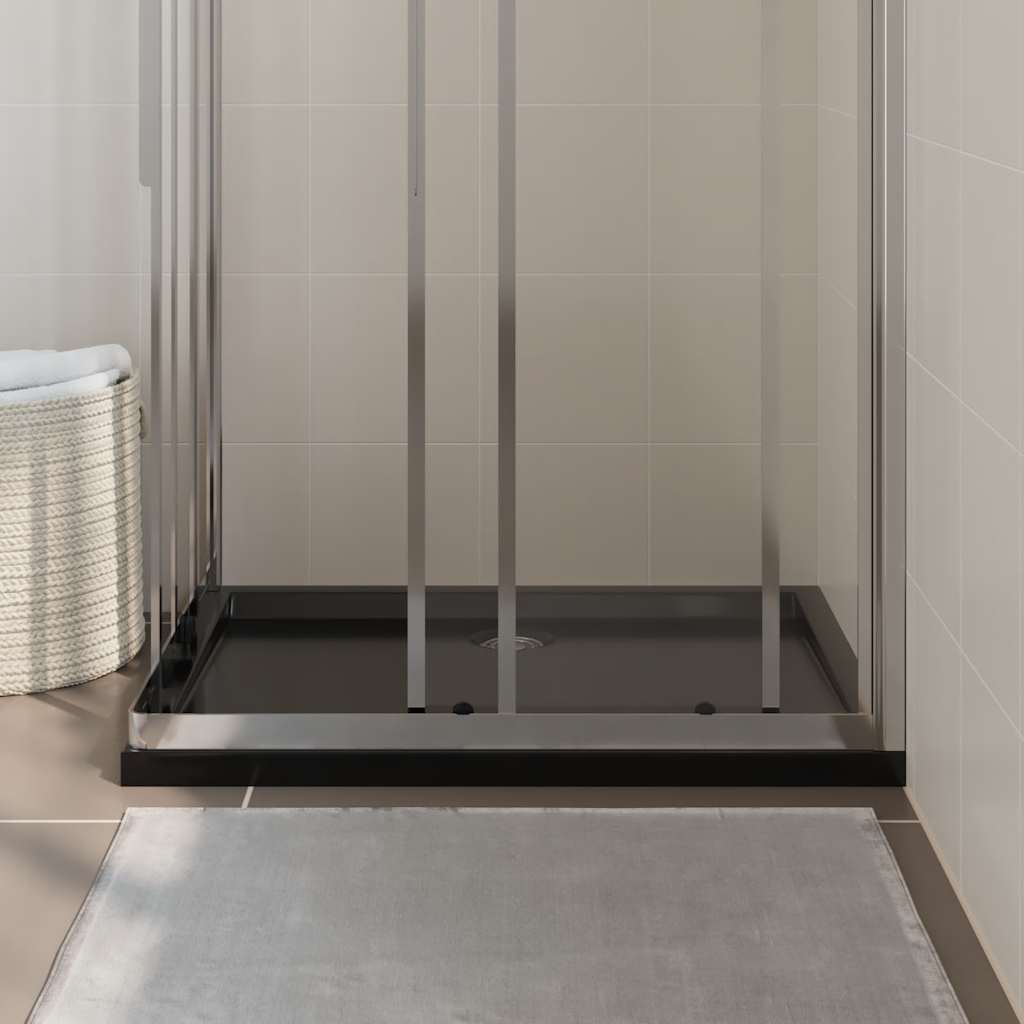 Vidaxl Duschschale rechteckig 70 x 90 cm schwarz