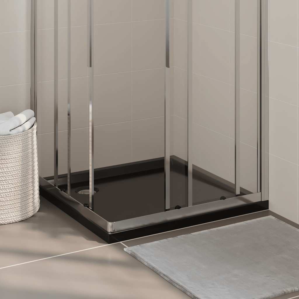 Vidaxl Duschschale Quadrat 80x80 cm Schwarz