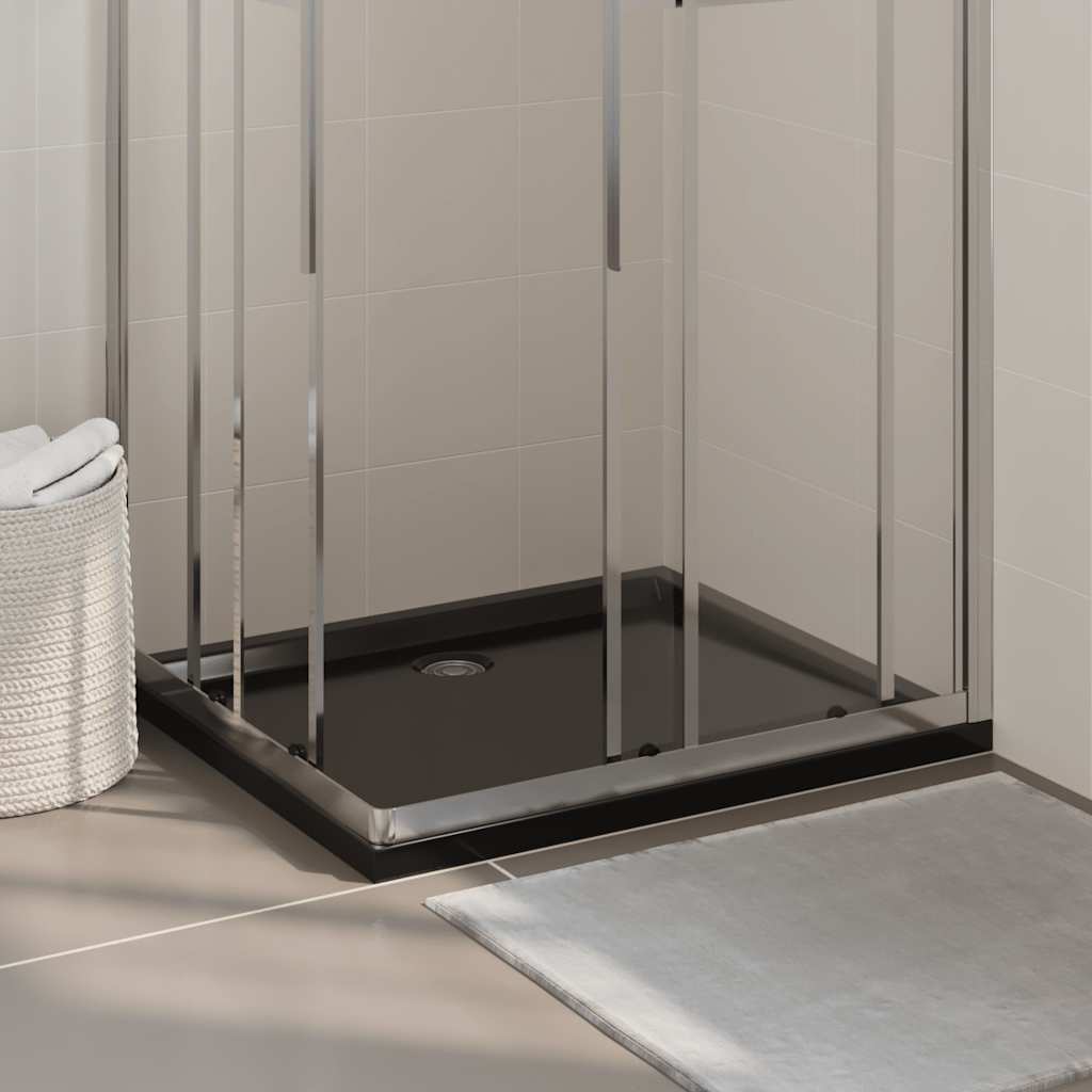 Vidaxl Duschschale rechteckige 80x90 cm schwarz
