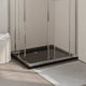 Vidaxl Duschschale rechteckige 80x90 cm schwarz
