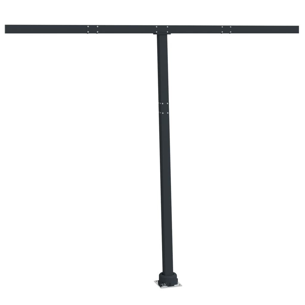 Vidaxl Laifel Pole Set 300x245 cm Eisen -Anthrazit -ausgelöst