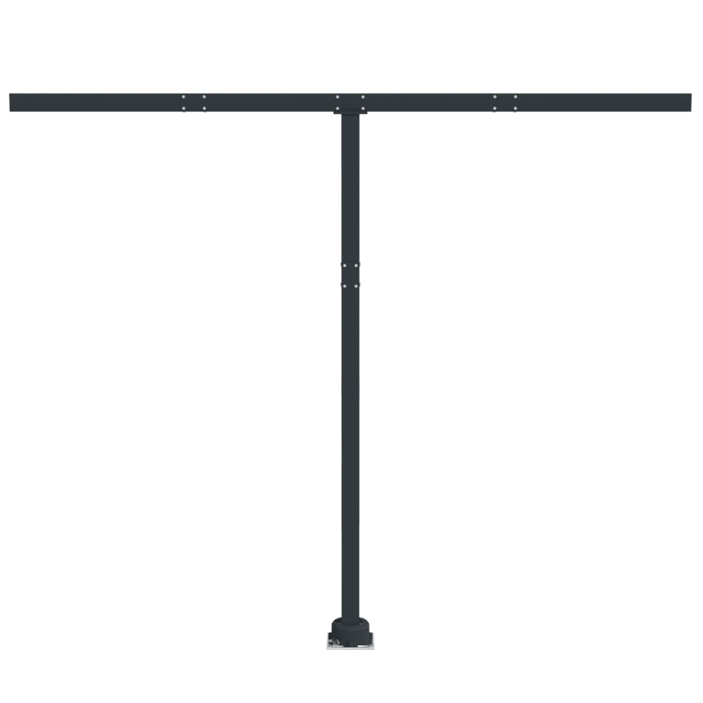 Vidaxl Laifel Pole Set 300x245 cm Eisen -Anthrazit -ausgelöst