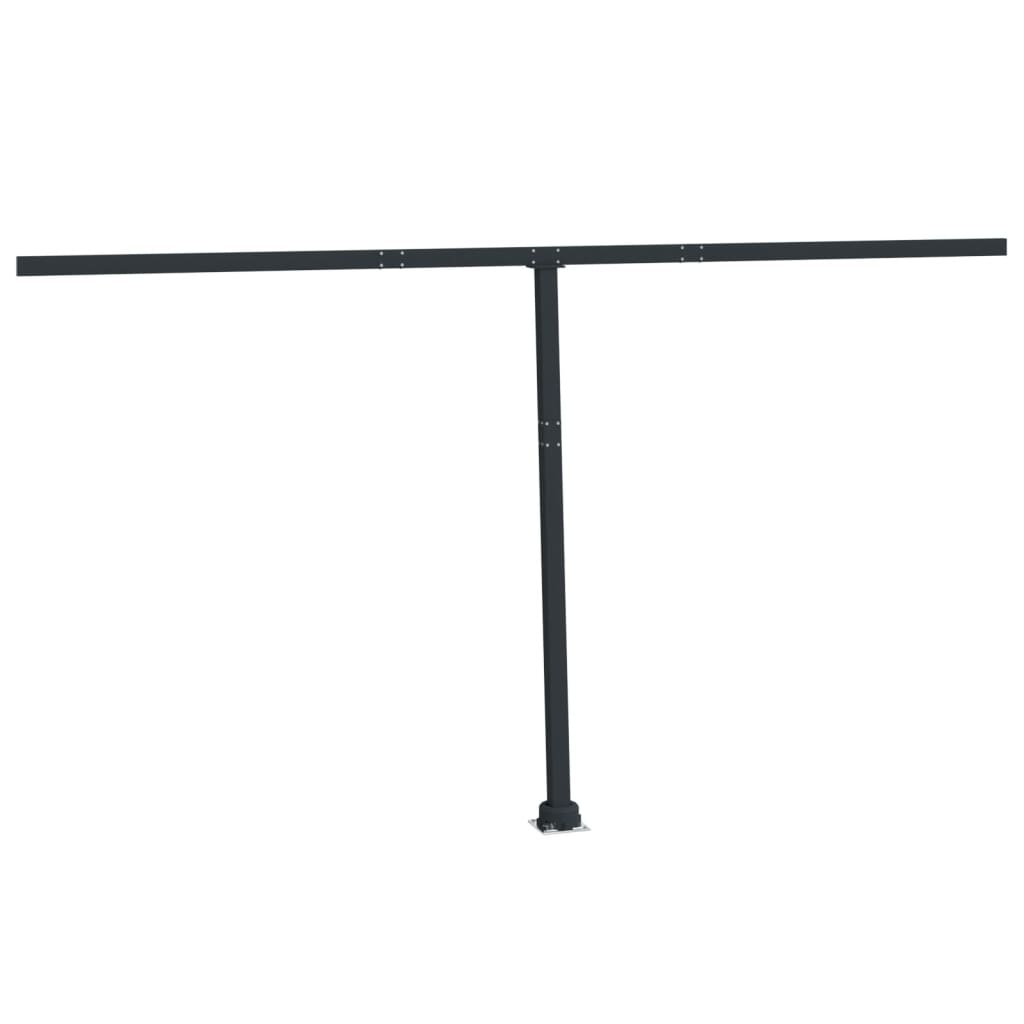 Vidaxl Laifel Pole Set 450x245 cm Eisen Anthrazit -ausgelöst