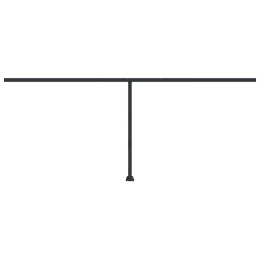 Vidaxl Laifel Pole Set 600x245 cm Eisen Anthrazit -ausgelöst