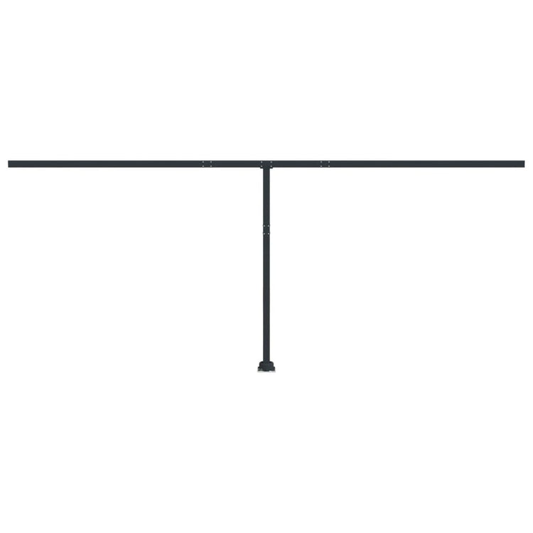 Vidaxl Laifel Pole Set 600x245 cm Eisen Anthrazit -ausgelöst