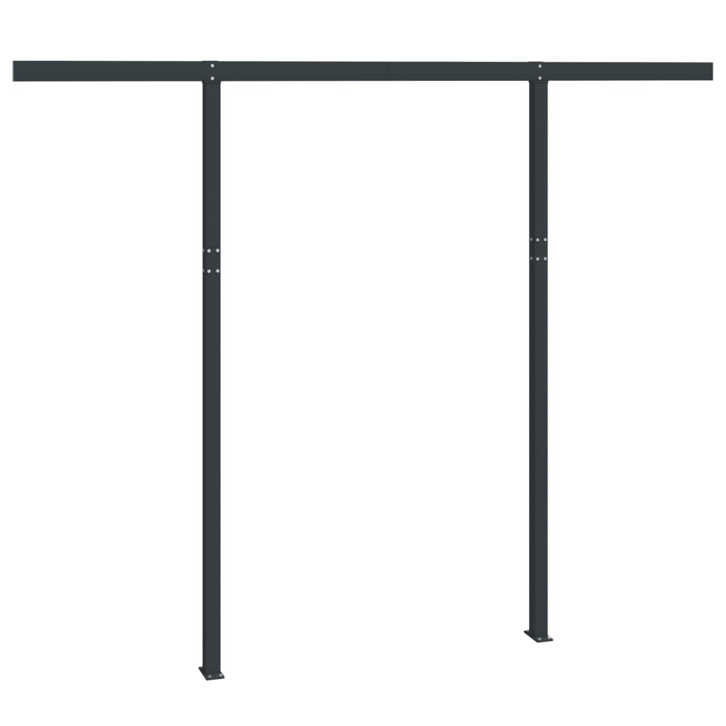 Vidaxl Laifel Pole Set 300x245 cm Eisen -Anthrazit -ausgelöst
