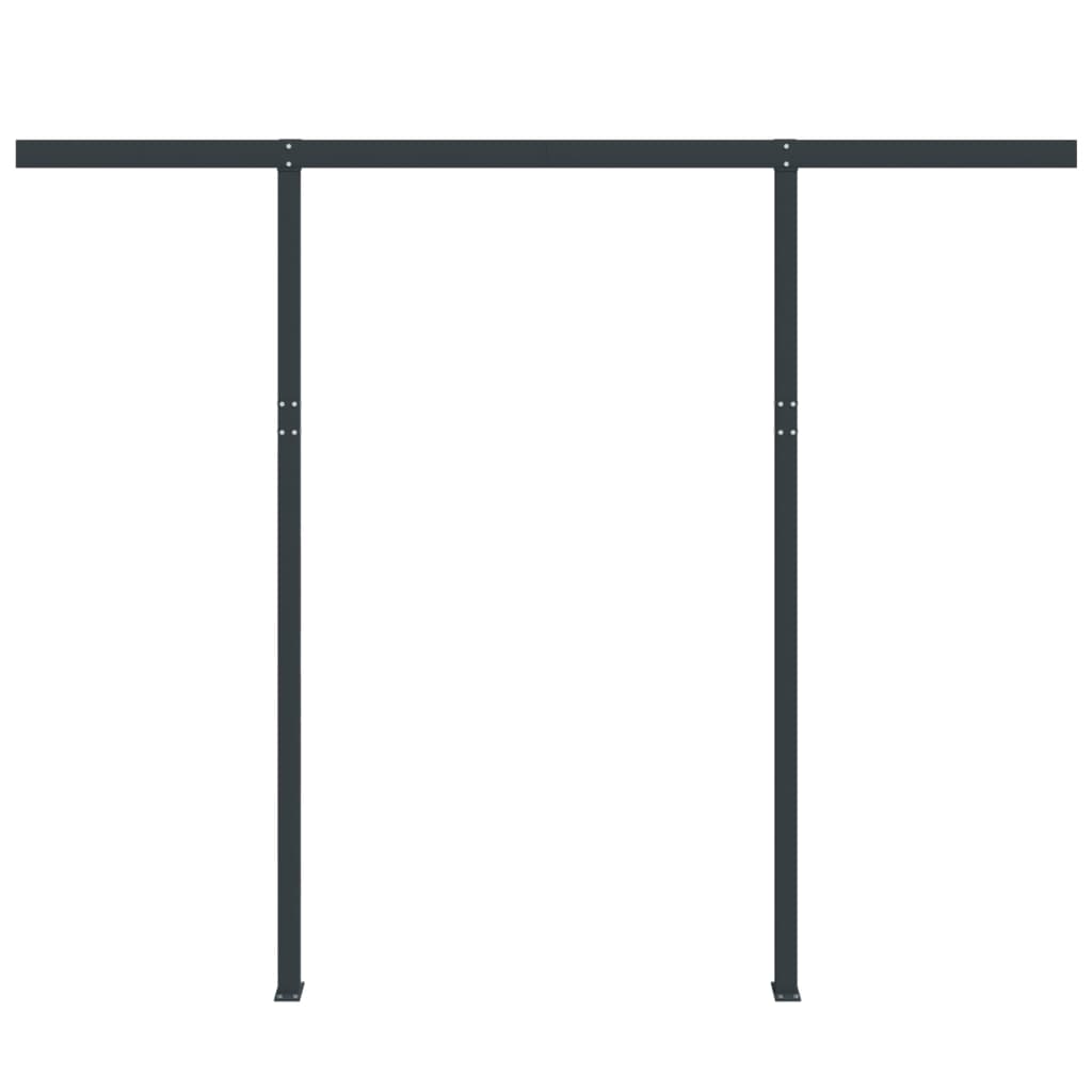 Vidaxl Laifel Pole Set 300x245 cm Eisen -Anthrazit -ausgelöst